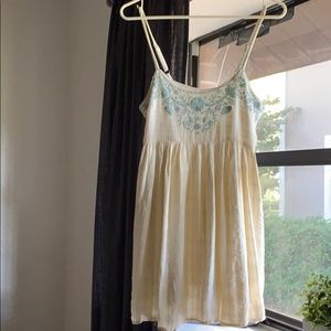 Urban Outfitters Crochet Babydoll Tank Dress